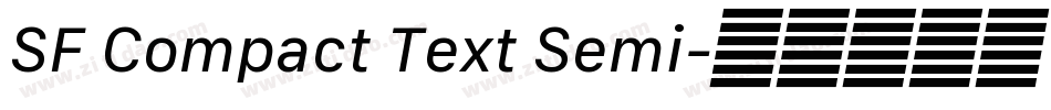 SF Compact Text Semi字体转换